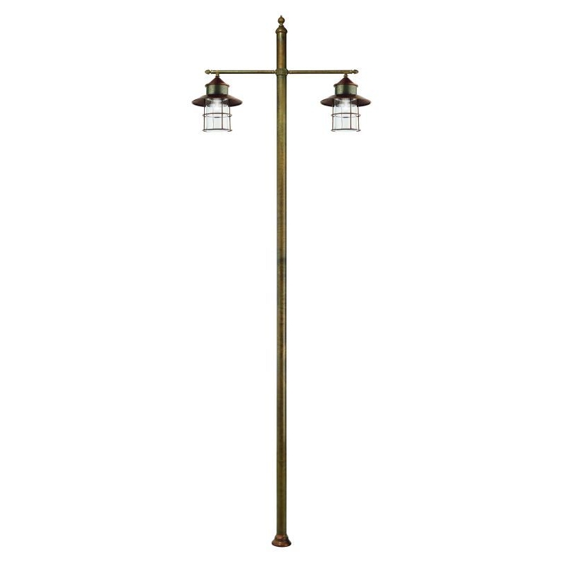 Crotone Twin Lamp Post with Frame Cover Christophe Living
