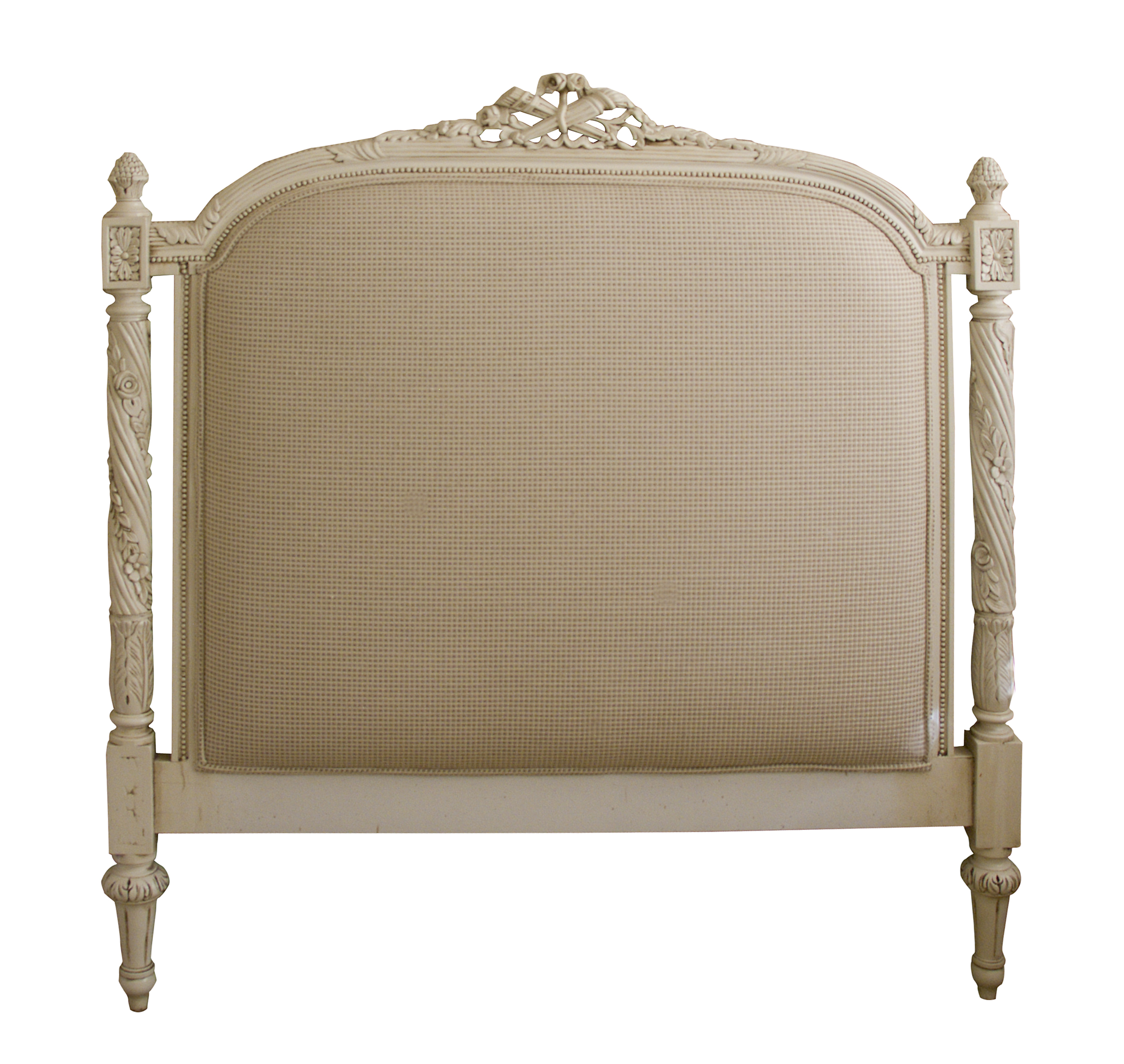 Versailles King Single Bedhead Antique White Christophe Living
