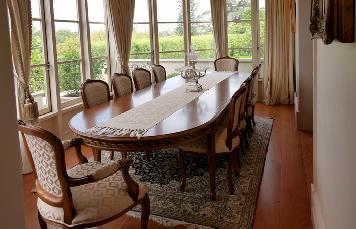 Louis 16 dining room with carver chair