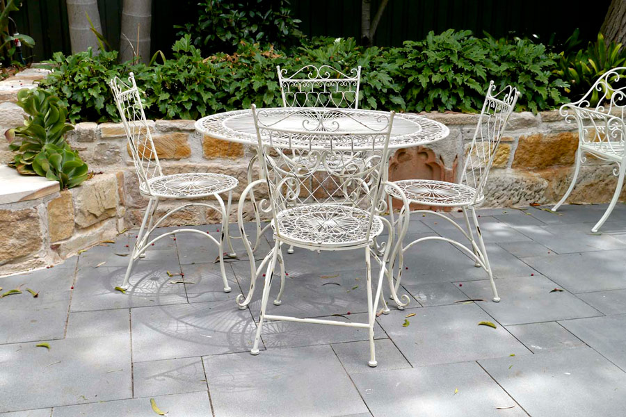 French outdoor dining setting