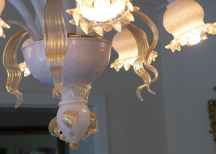 Venetian murano glass chandelier