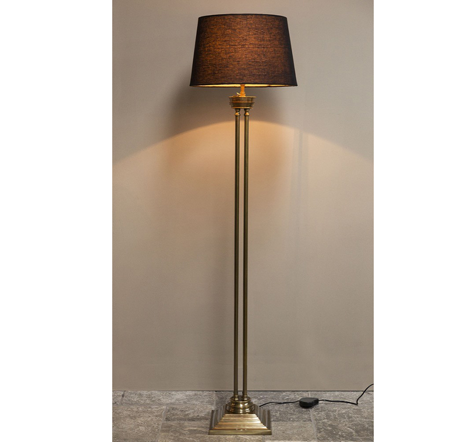 Corinthian Floor Lamp In Antique Brass, French Style Table Lamps Australian