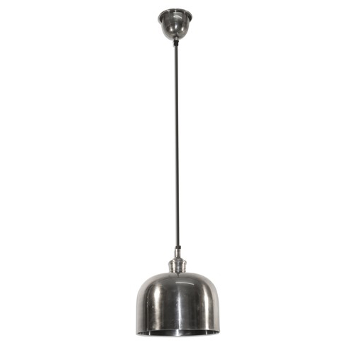 Nickel dome pendant deals light