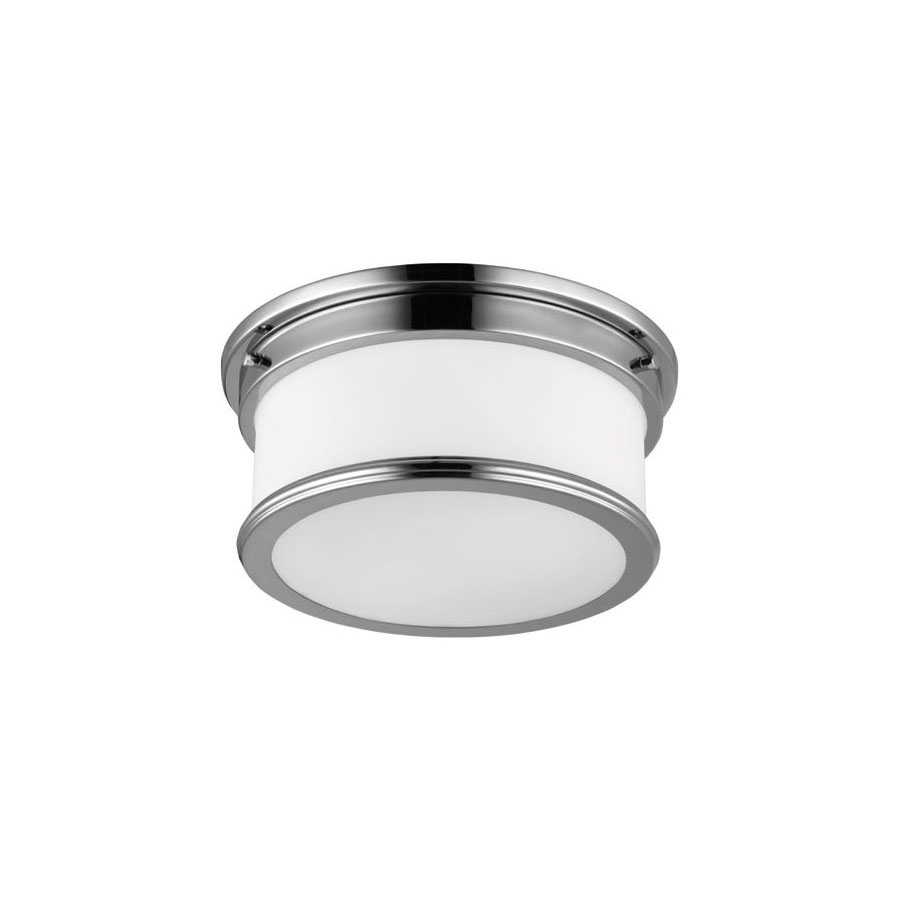 Polished chrome flush mount ceiling deals light