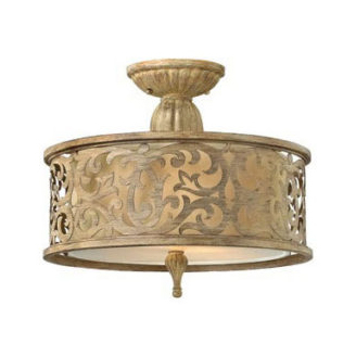 French Traditional Semi-Flush Ceiling Light