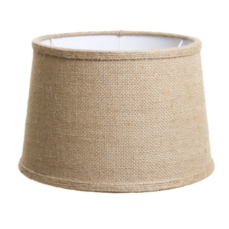 Jute 12in Lampshade with Cuff Christophe Living