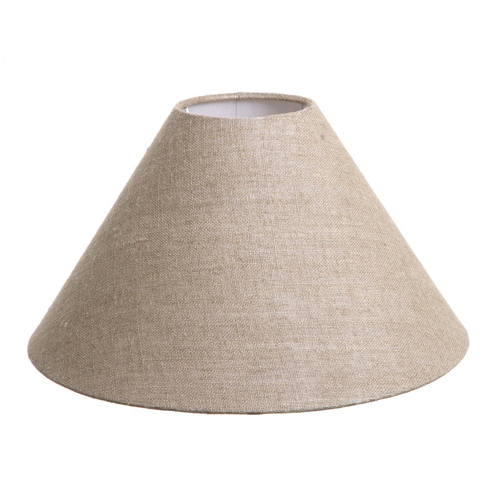 Natural Linen 16in Lampshade Cone - Christophe Living