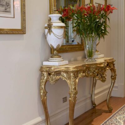 Classic & Elegant French Gilded Hall Table