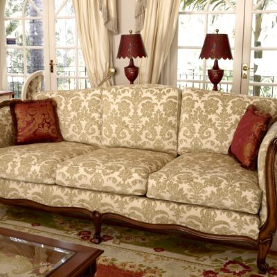Classic & Semi-Formal French Living Room Timber Daybed Sofa