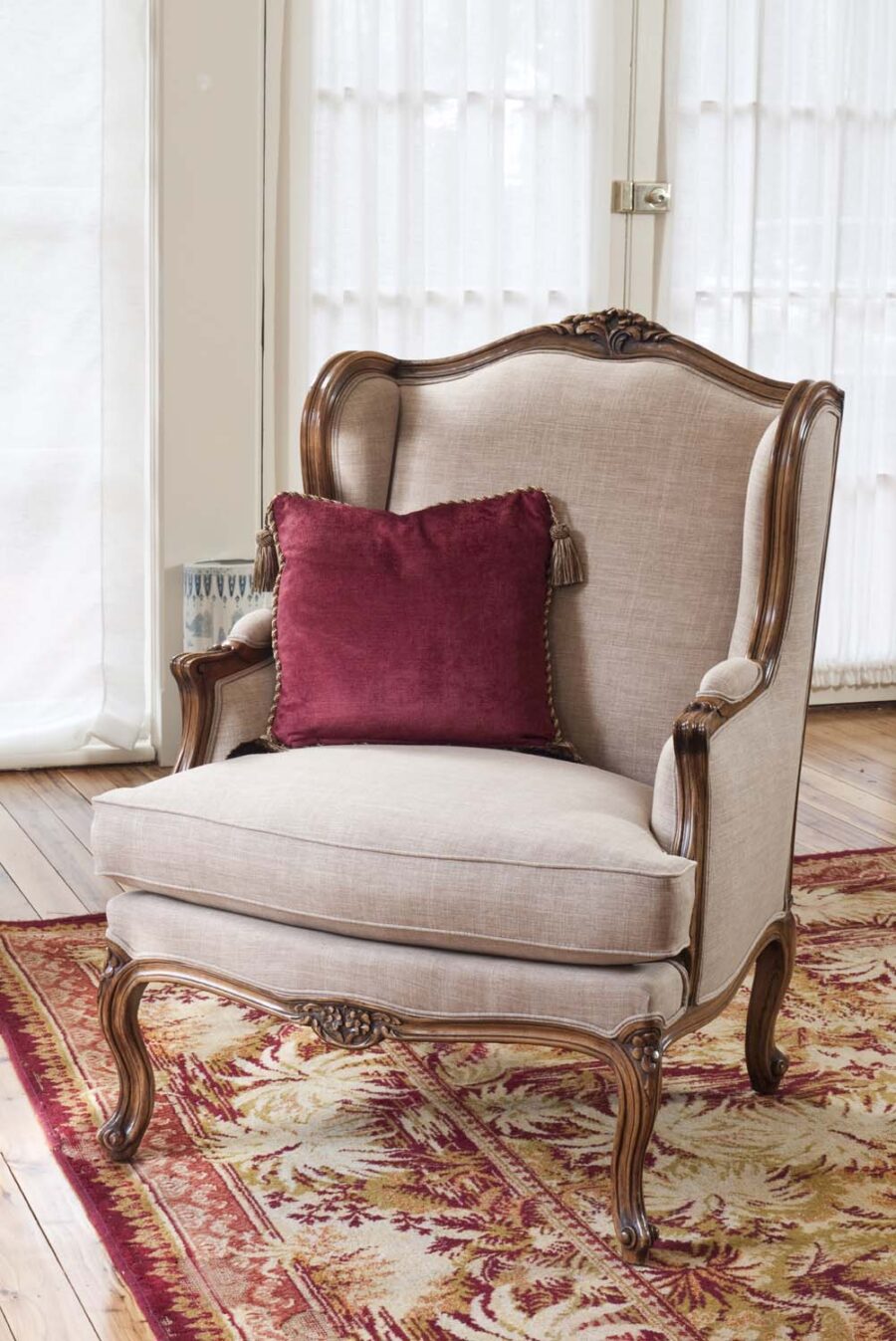 Classic & Traditional Styles Timber Wingback Chair