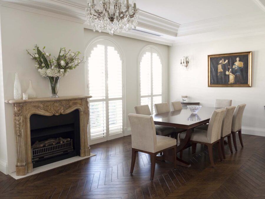 Hamptons & French Modern Parisian Home Dining Room