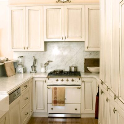 Traditional Antique White French Kitchen