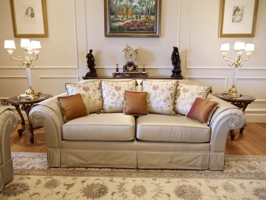 Classic & Elegant French Upholstered Sofa