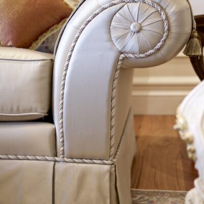 Classic French Grand East Sydney Home Upholstered Sofa Detail