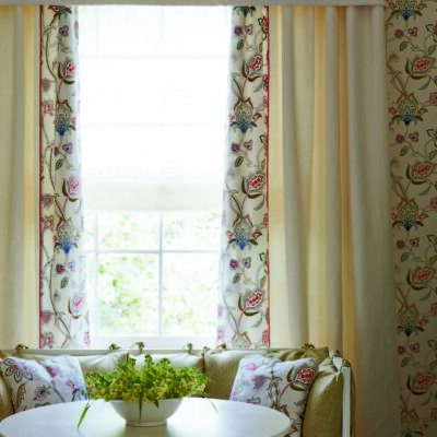 Classic French Antique Floral Curtains