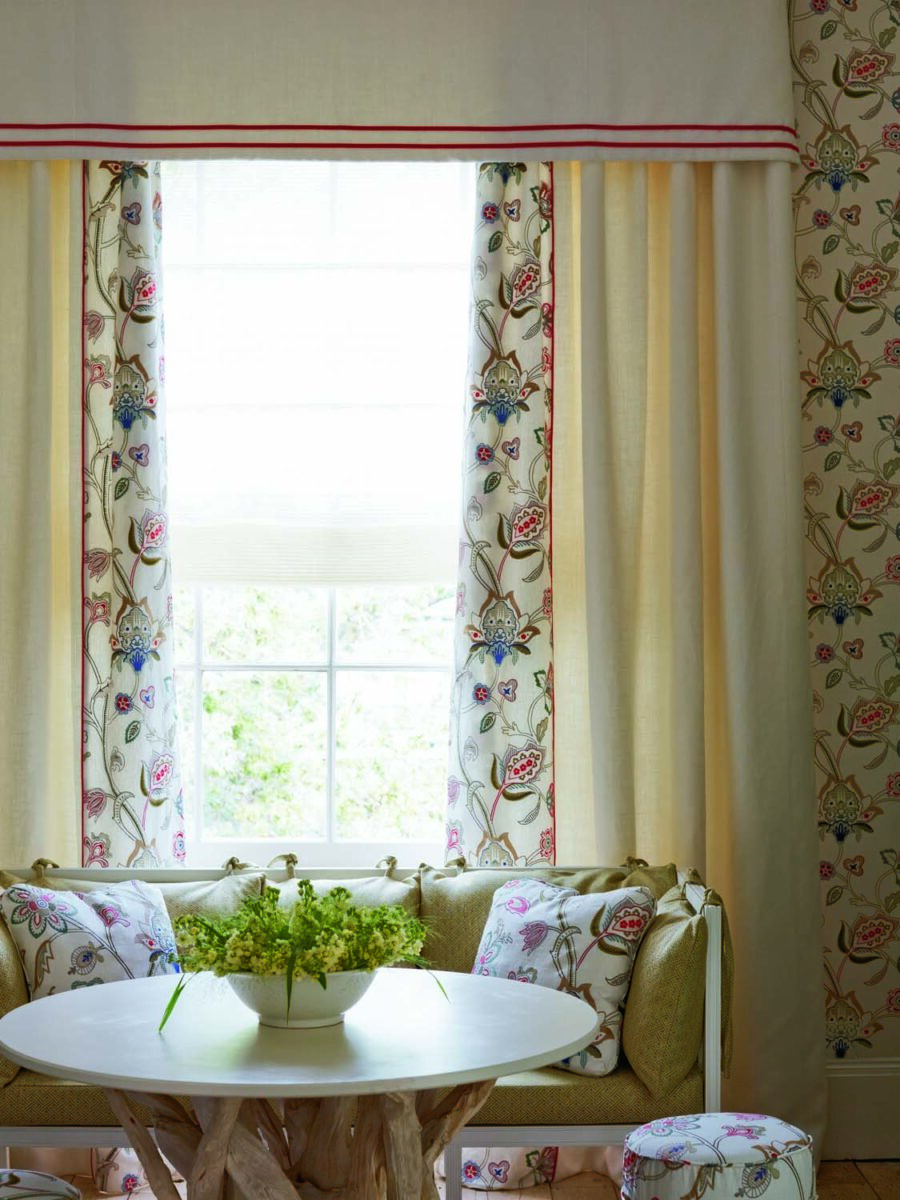 Classic French Antique Floral Curtains