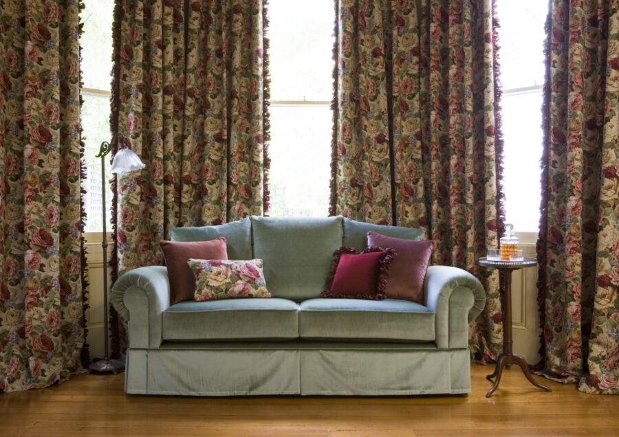 Classic French Floral Print Curtains