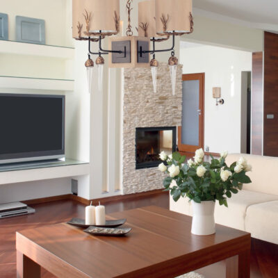 French & Hamptons Styles Living Room Pendant Light
