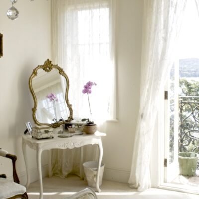 Classic French White Dressing Table