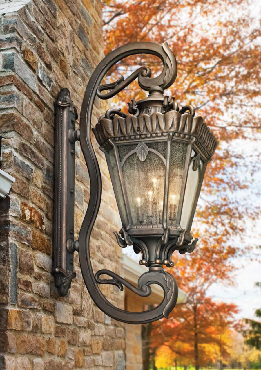 French Wrought Iron Classic Style Outdoor City Wall Light