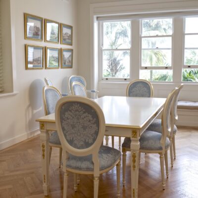 Parisian Style Dining Room with Classic French Dining Setting