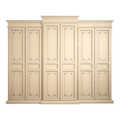 Classic & Traditional French Modern Classic Wardrobe with Painted Trim
