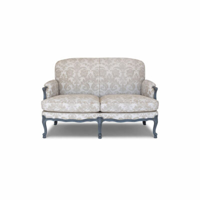 Louis XV 2-Seater Bergere Fully Upholstered Painted