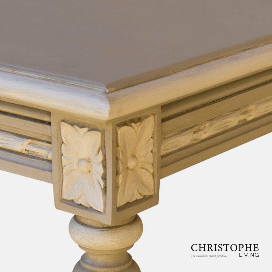 Louis XVI Hall Table Painted detail