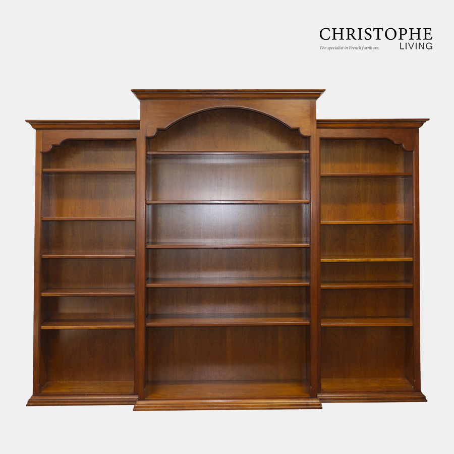 Perigord Cherrywood Breakfront Bookcase