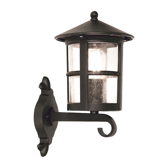 French Wrought Iron Outdoor Wall Lantern
