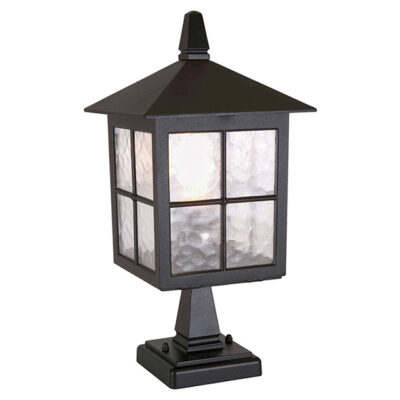 French Traditional Outdoor Pedestal Lantern