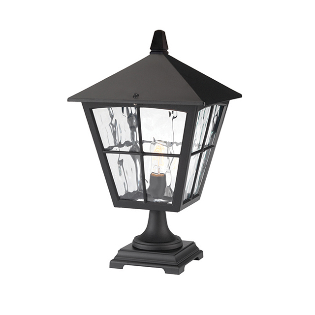 Classic French Outdoor Pedestal Lantern