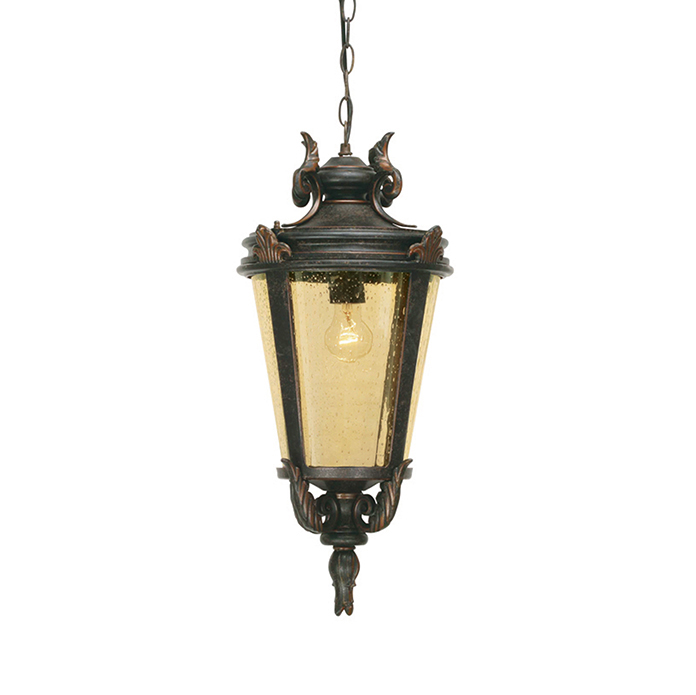 Traditional French outdoor lantern light