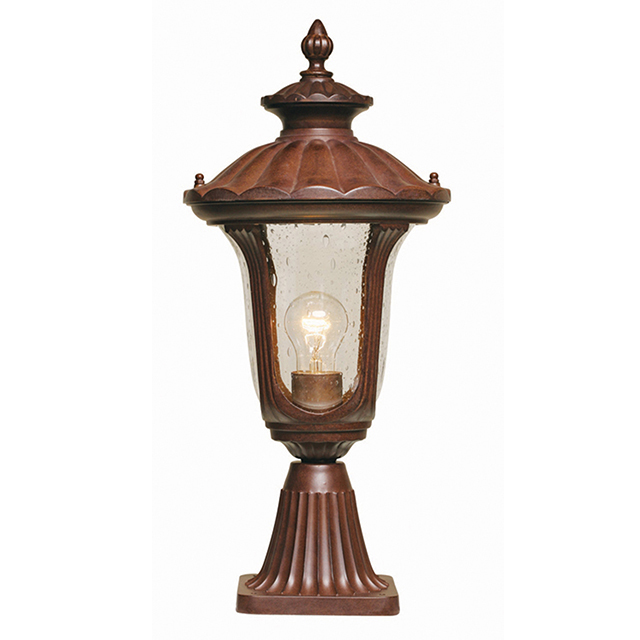 French Traditional Outdoor Pedestal Lantern