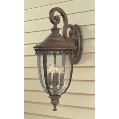 Traditional Wrought Iron Outdoor Wall Lantern