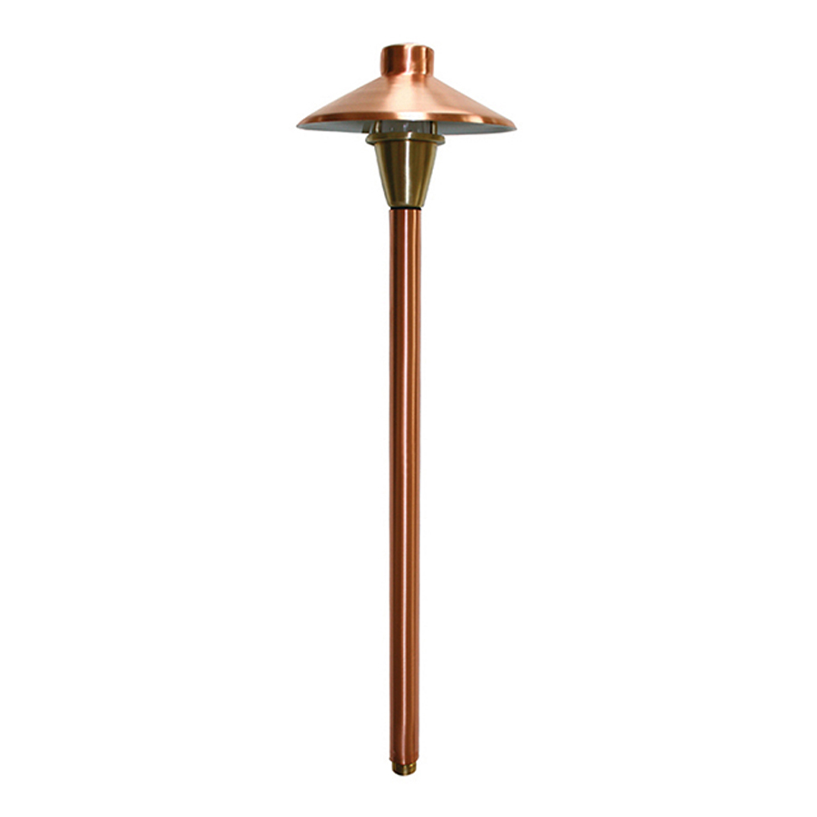 Balliol Round Pagoda Light in Raw Copper & Brass