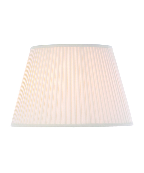 Cotton 51cm Fine Pleat Oyster Shade - Christophe Living