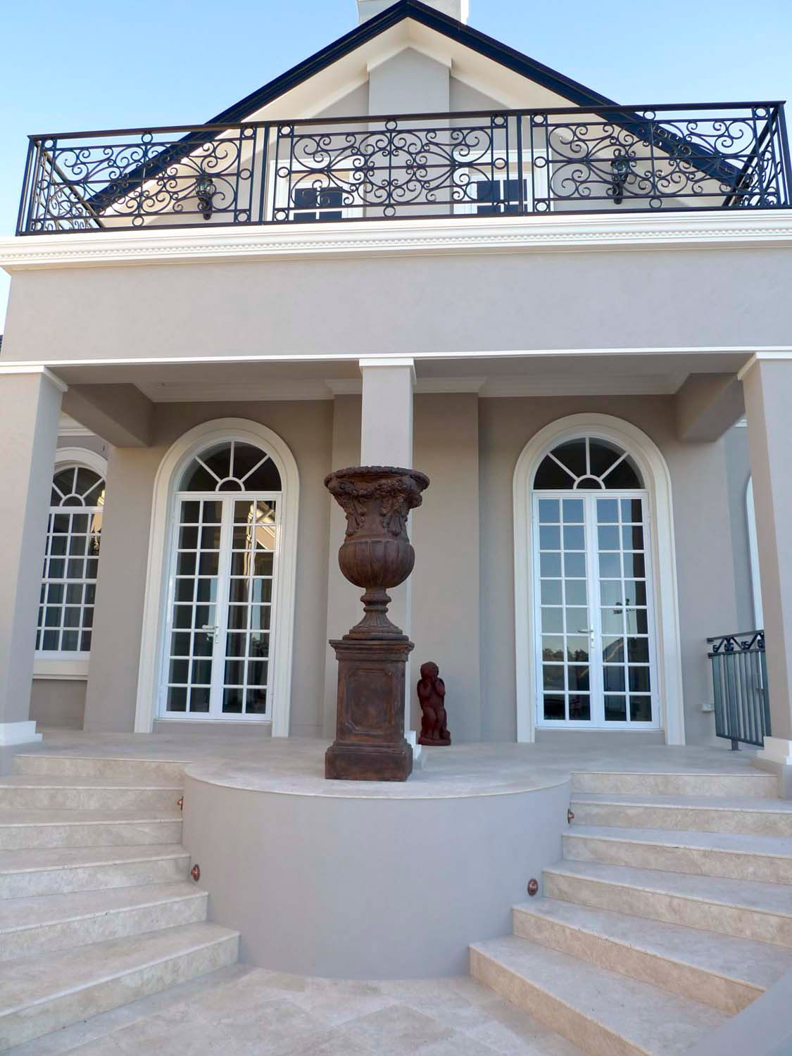 1 House façade french design consultation in french grey and wrought iron