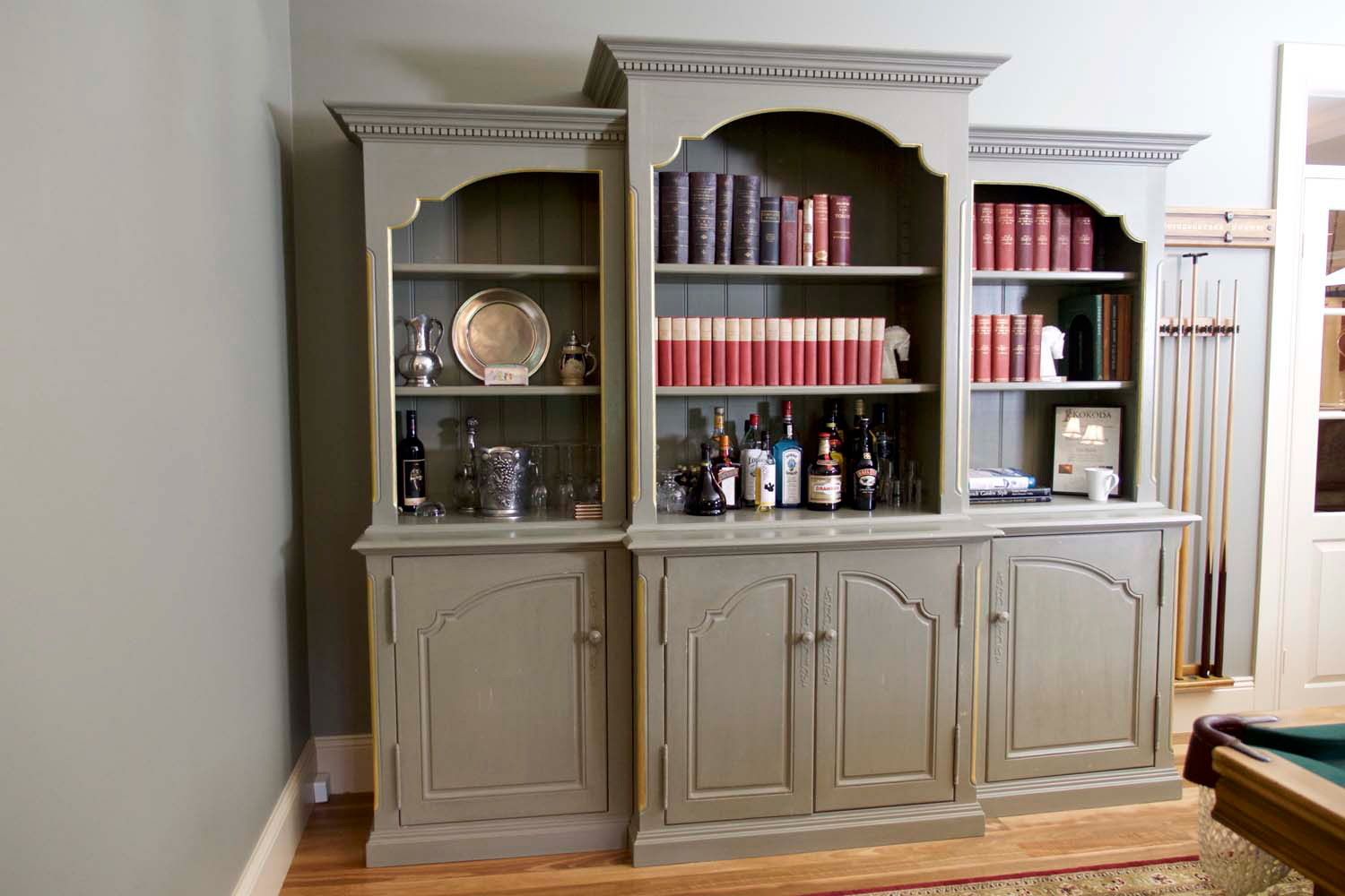 14 French classicla buffet, library and TV unit design