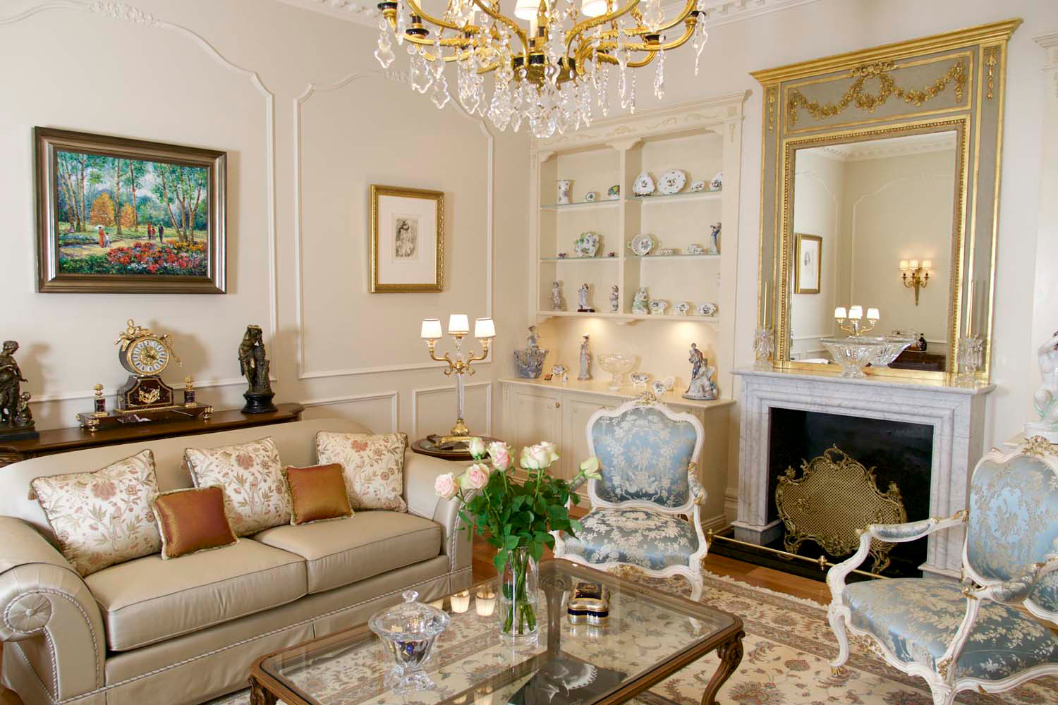 20 French lounge _ family room interior design