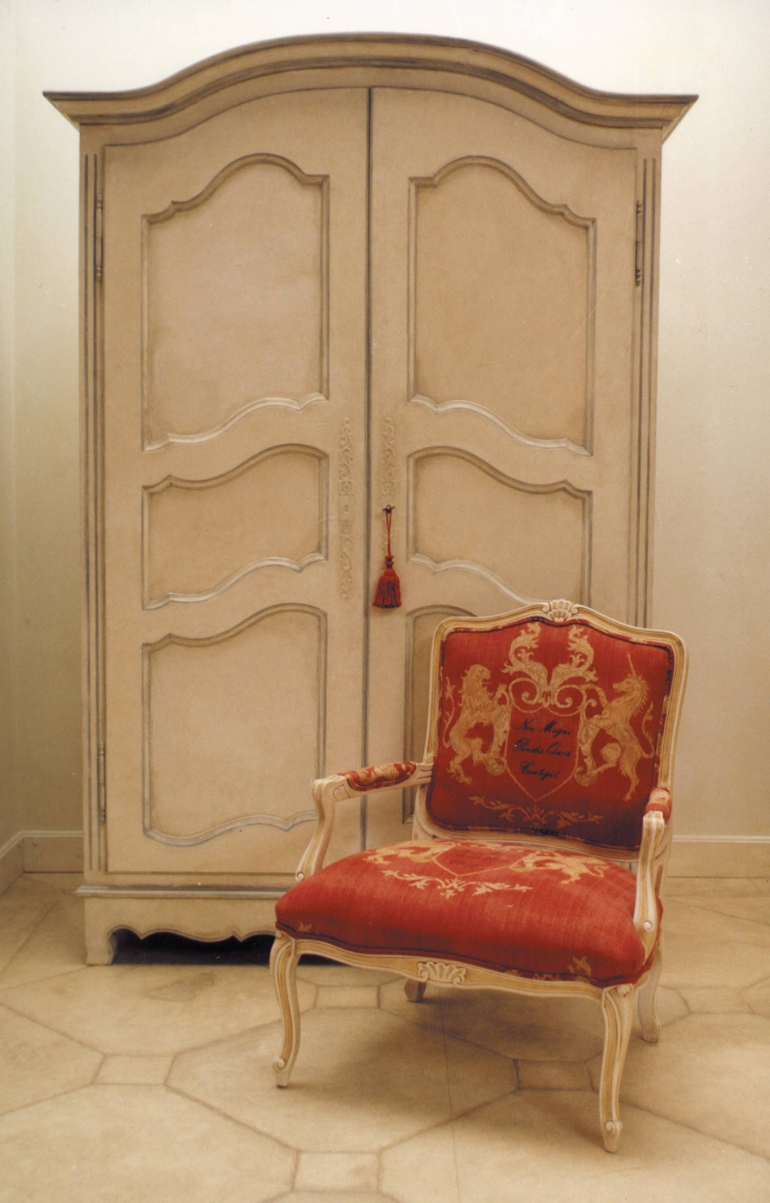 22 French Provincial cherry-wood furniture by Jean-Christophe Burckhardt