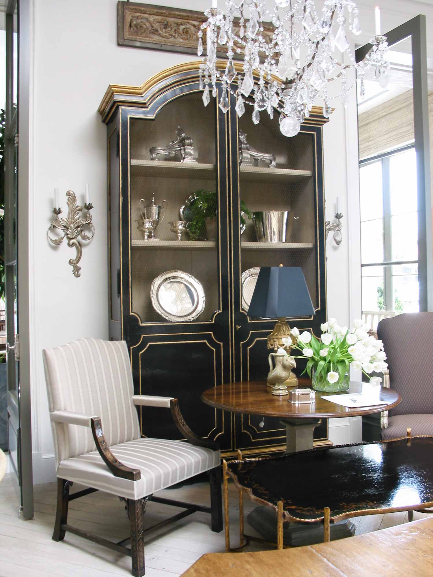 26 French classicla buffet, library and TV unit design