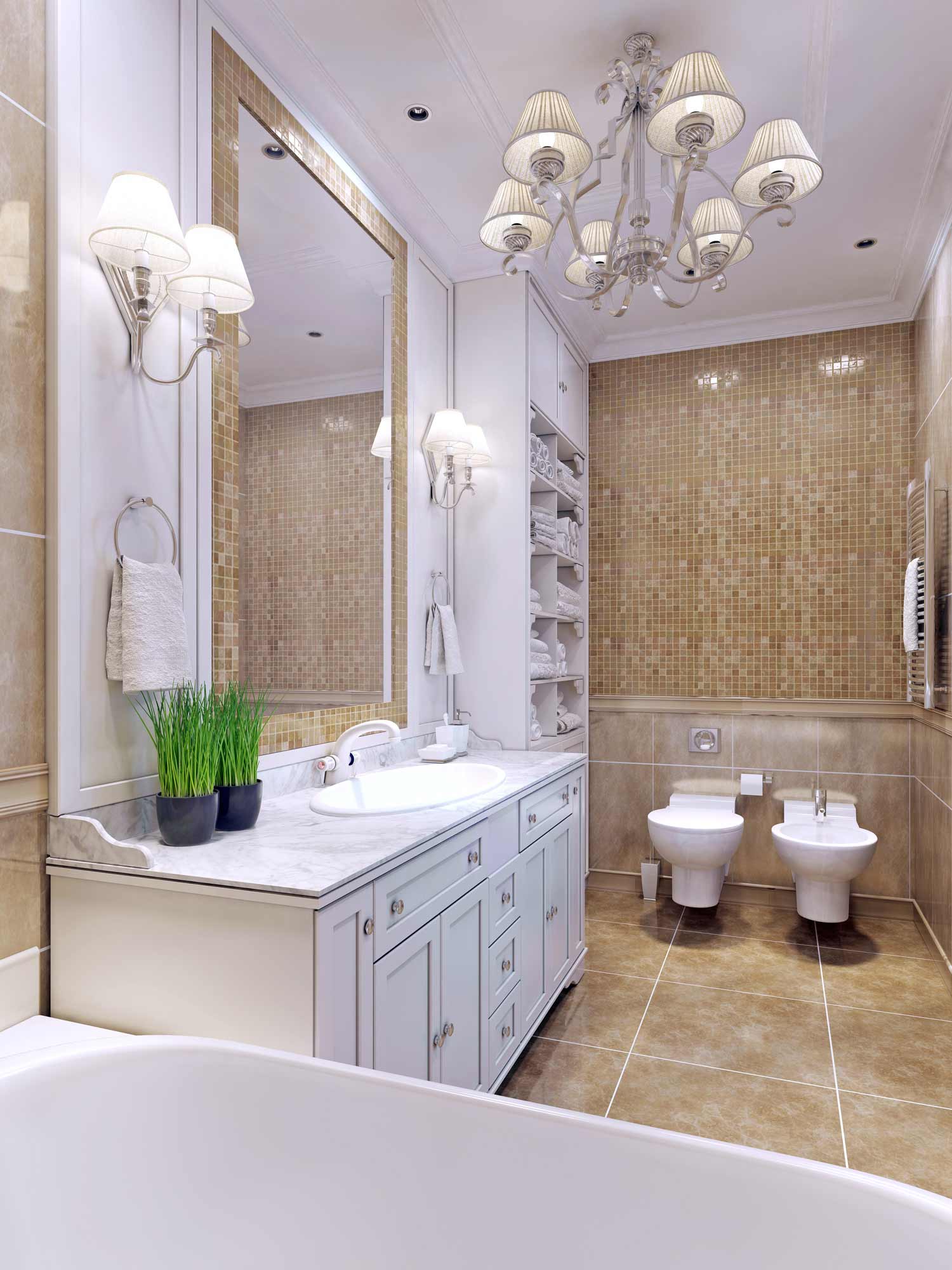 26 French style bathroom and vanity design