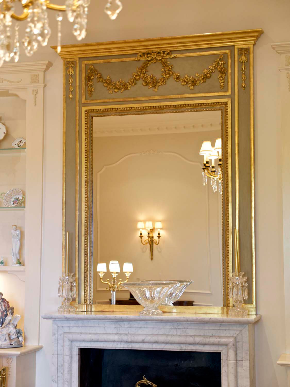 29 French mirrors and trumeau