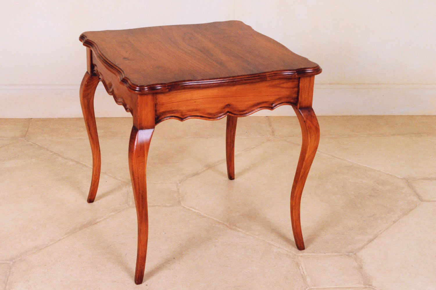 3 French cherry wood Louis XV side table
