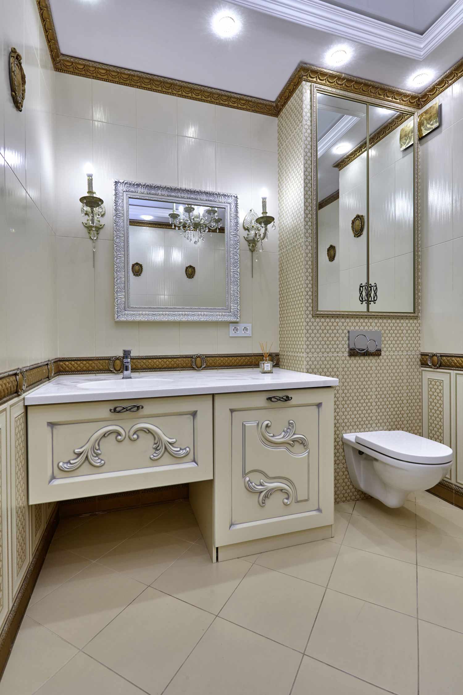 33 French style bathroom and vanity design