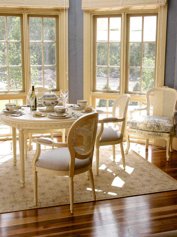 Informal dining room setting