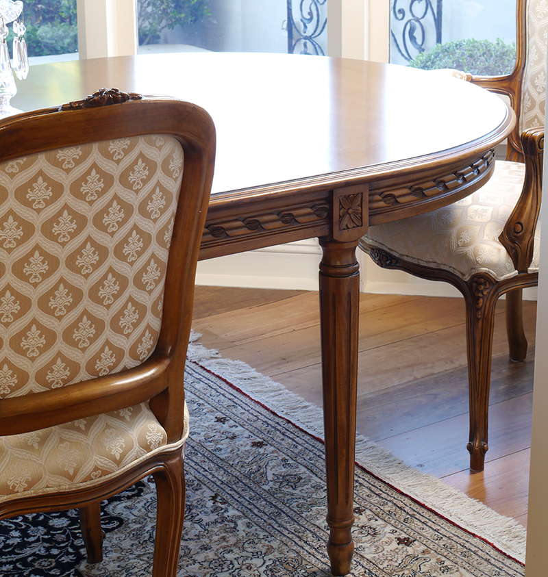 Detailed French Dining Table - Christophe Living