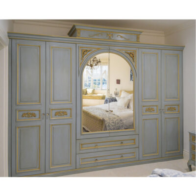 French provincial wardrobe in French blue