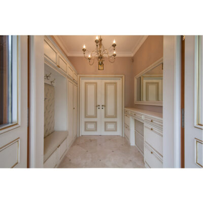 Hamptons French wardrobe in white